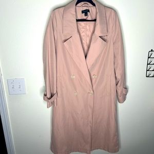 blush duster coat